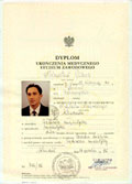 dyplom ukoczenia studium zawodowego